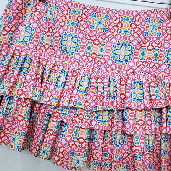 Lucky In Love Women's Pleated Scallop Tennis Pickleball Layered Skort - X-Large - Picture 6 of 13